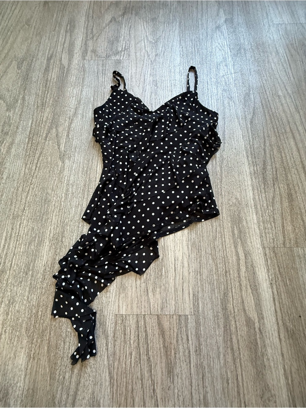 Black Polka Dot Spaghetti Strap Top